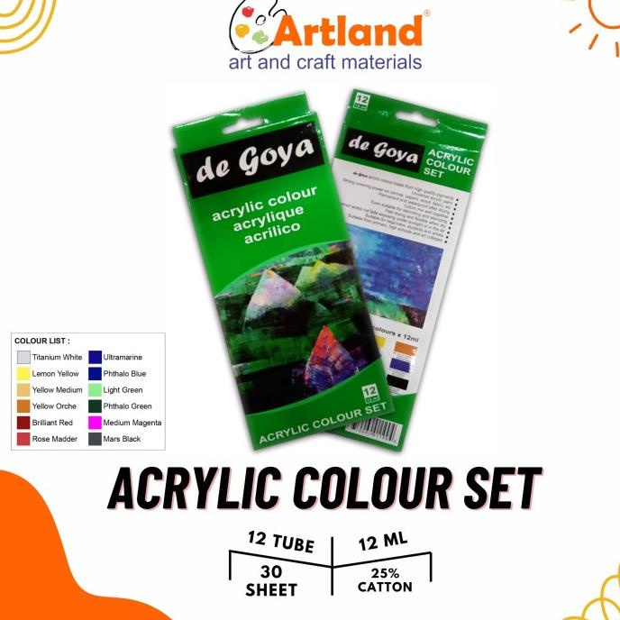 

De Goya Acrylic Colour Set 12X12Ml Stok Terbatas