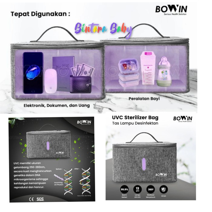Promo Bowin Uvc Sterilizer / Bag Sterilizer Sterilisator Kering Uv Travel Terbaru