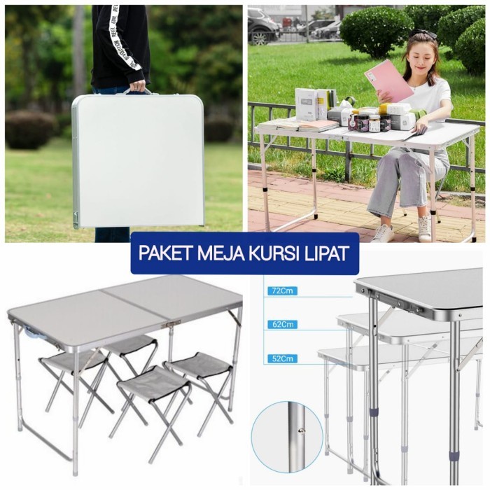 Meja Lipat Portable Meja Kursi Lipat Meja Piknik