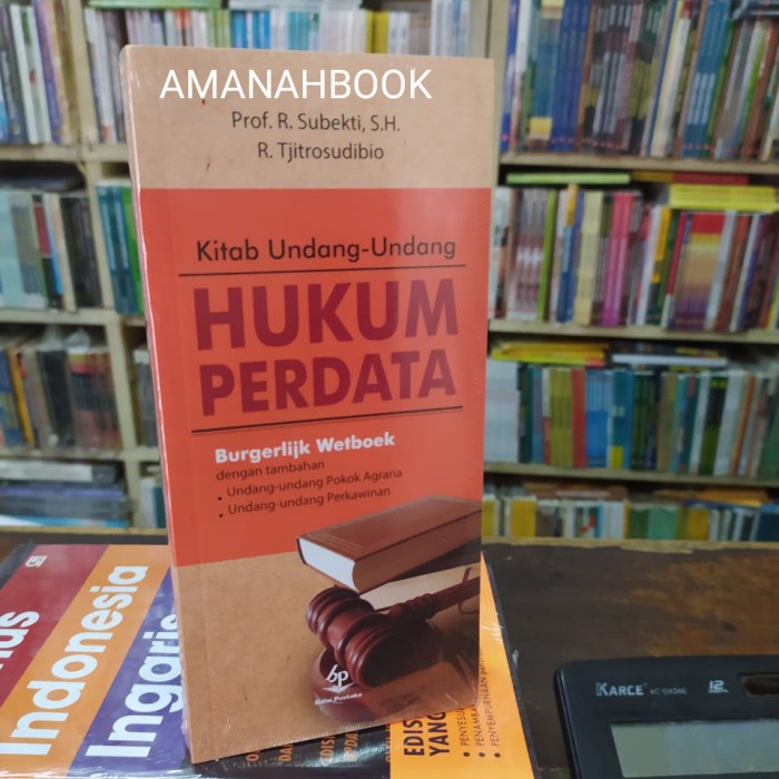 Promo Kitab Undang Undang Hukum Perdata Kuhper Burgerlijk - Subekti Original