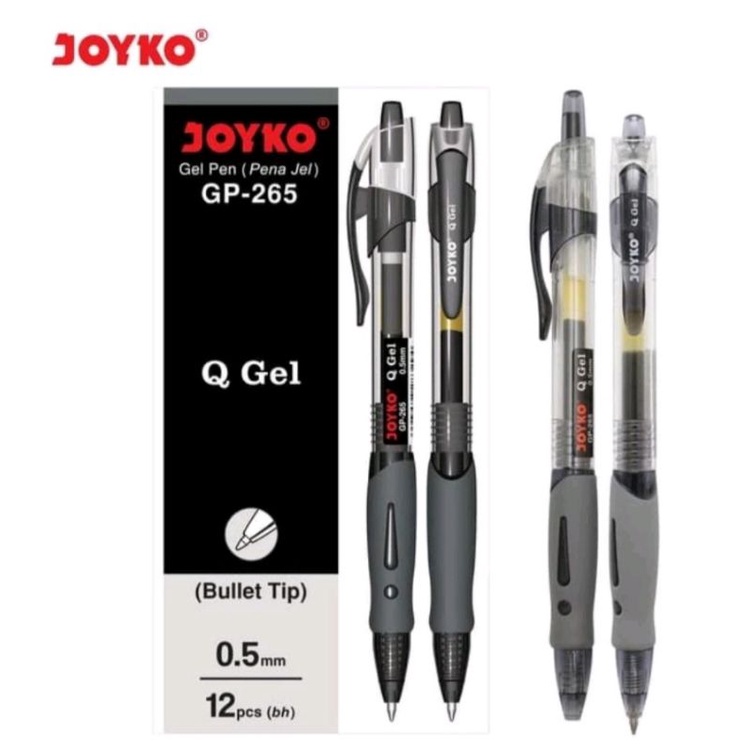 

Pulpen Gel Joyko Gp-265 Q Gel/black