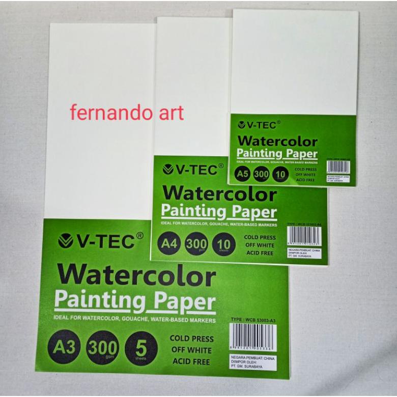 

Update - V-Tec Watercolor Paper 300 gsm Cold Press A3/A4/A5 ..