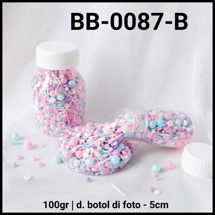 

GRATIS ONGKIR BB-0087-B SPRINKLES SPRINKLE SPRINGKEL 100GR 100GRAM MUTIARA BIRU PINK !