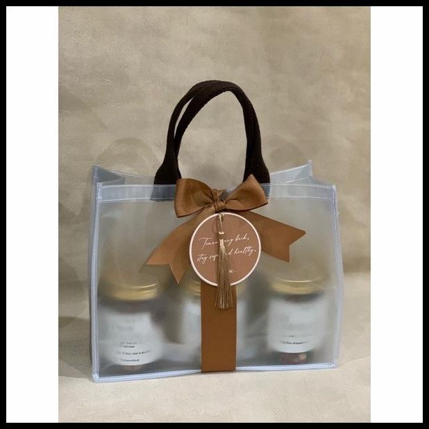 

HOT DEAL TAS HAMPERS DOFF MIKA PVC TEBAL CUSTOM ULTAH, SOUVENIR LEBARAN NATAL !!!