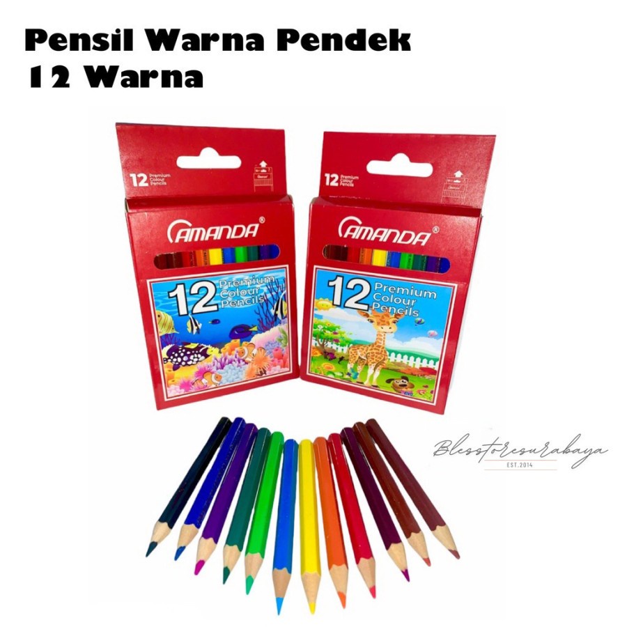 

[HB 904] Pensil Warna Pendek / Mewarnai Menggambar Seni ACP-123