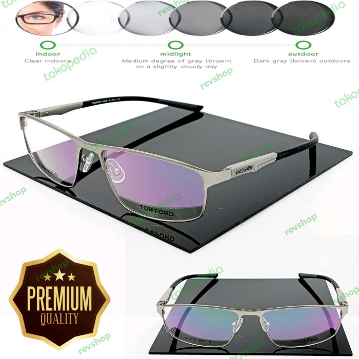 Frame Kacamata Tford Sport Stainless Gunmetal