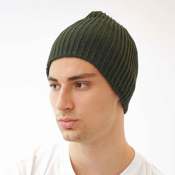 Houseofcuff Topi Kupluk Rajut Beanie Hat Polos Topi Gunung Hijau tua