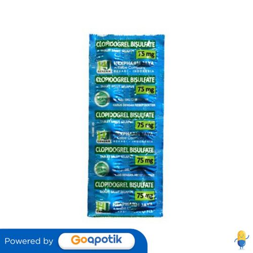 CLOPIDOGREL BISULFATE HEXPHARM 75 MG STRIP 10 TABLET