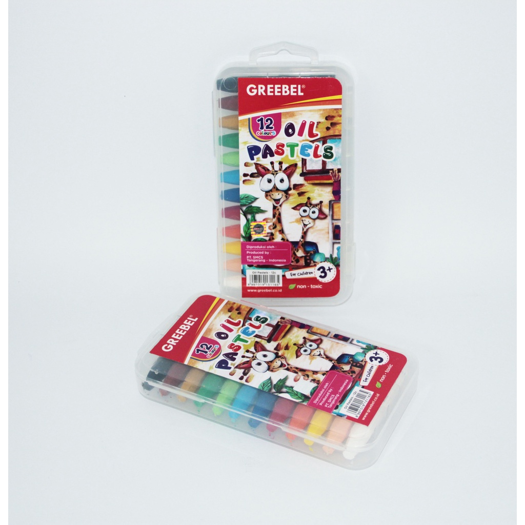 

Oil Pastel Greebel PP Case Isi 12 Warna