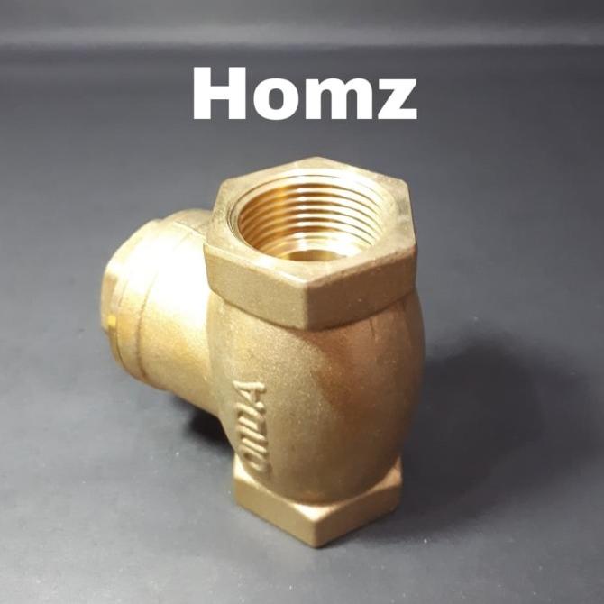 Check Valve 1" Inch Kuningan Onda / Klep Tabok 1 In Merk Onda