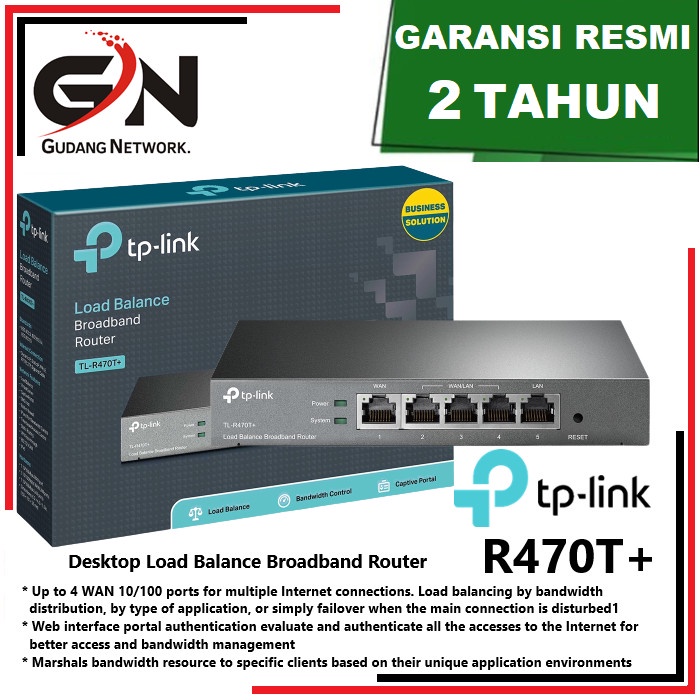 TP-LINK Load Balance Broadband Router TL-R470T+