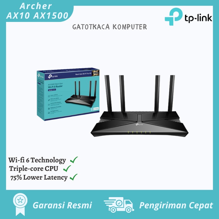 Tp-link Archer AX10 AX1500 Wireless Router WIFI 6 Tplink AX 10 AX 1500