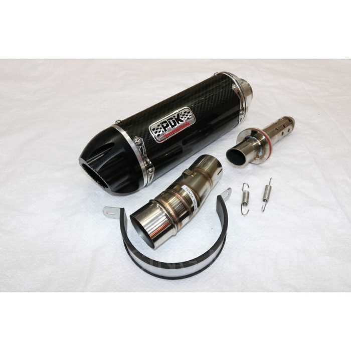 [Baru] Slip On Knalpot Pdk Ninja 250 Fi Cnc Karbon Terbatas