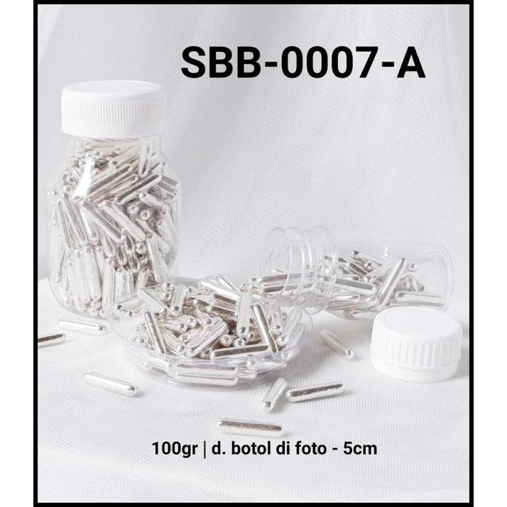 

HOT DEAL GR-SBB-0007 PRINKLES SPRINKLE SPRINKEL MUTIARA SILVER PERAK 100GRAM !!!!!!