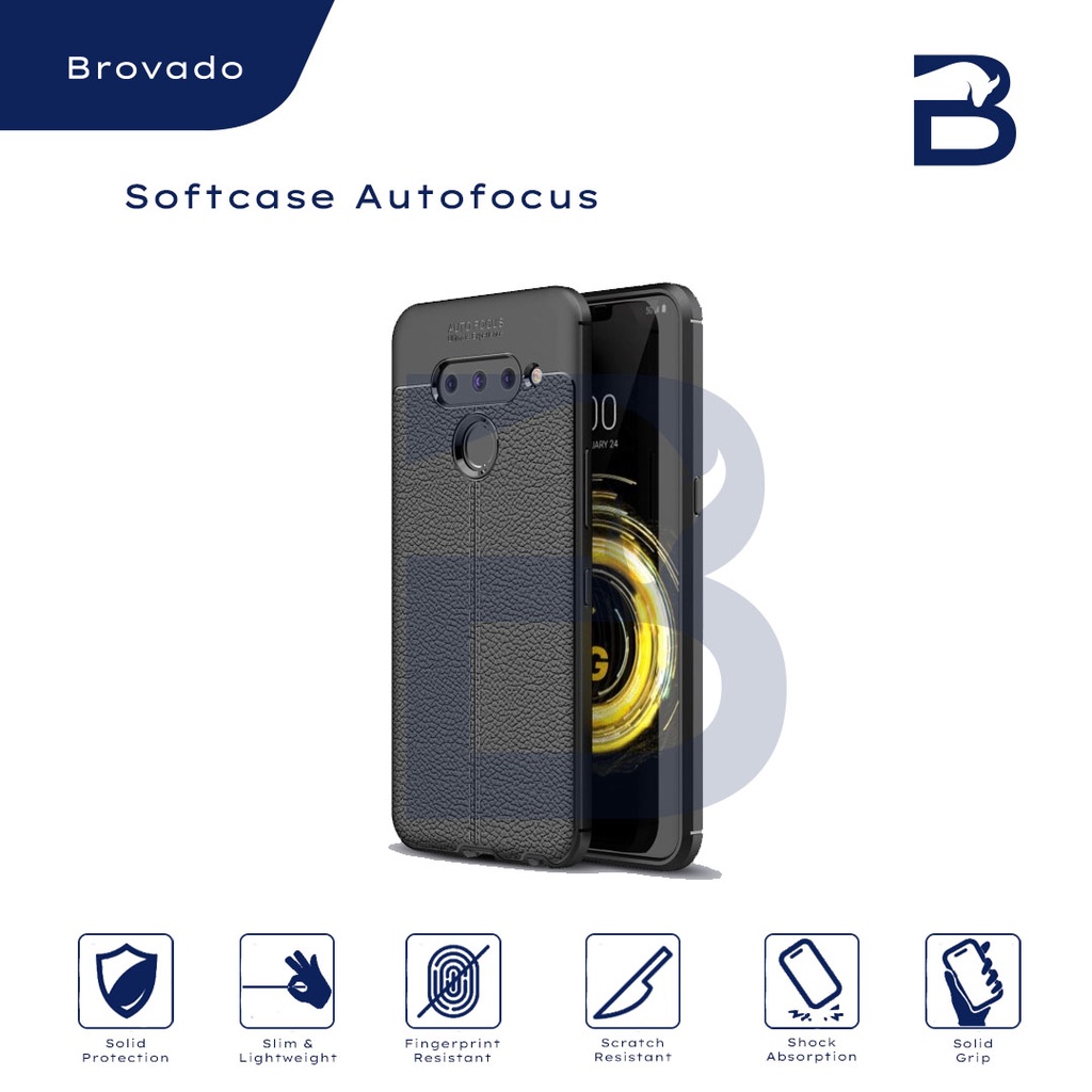 Casing Autofocus LG G6 / G6 Plus / G7 Leather Case Cover Kulit Jeruk