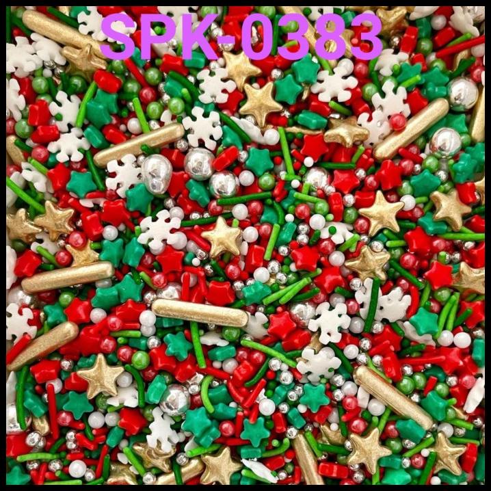 

GRATIS ONGKIR SPK-0383 SPRINKLES SPRINKEL 1KG SNOWFLAKE BINTANG NATAL FROZEN HIJAU !!!!!!