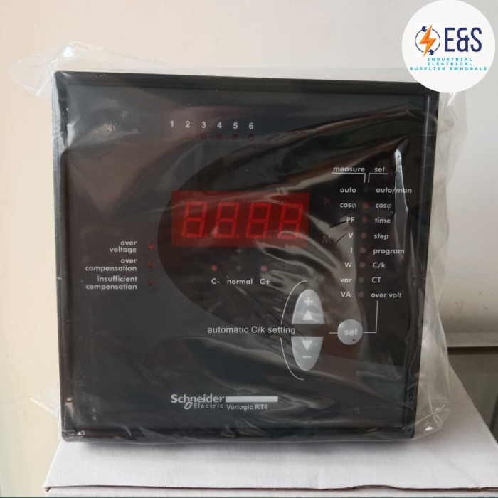 ✅Original Scheneider Regulator Varlogic Rt6 Pf Regulator 6Step 51207 / Pfr 6Step Bisa Sameday
