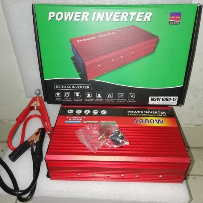 ✅Ori Kenika Power Inverter 1000W 12V Modified Sine Wave1000Watt Msw 1000-12 Berkualitas