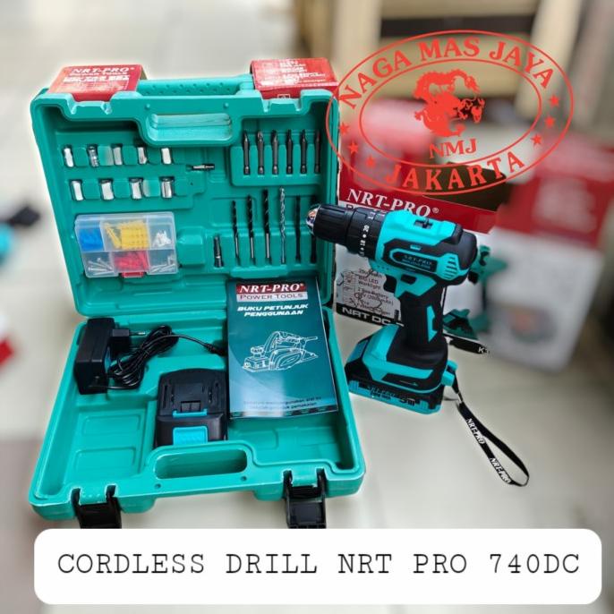 Cordless Drill Nrt Pro 740 Dc Brushless / Bor Baterai Nrt Pro 740Dc Ready