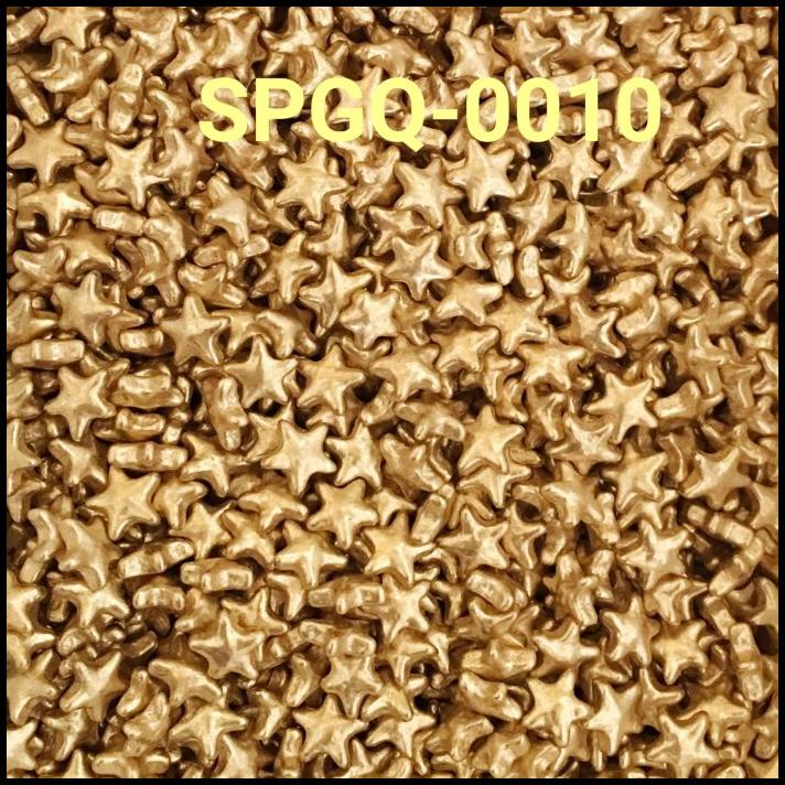 

HOT DEAL SPGQ-0010 SPRINKLES SPRINKLE SPRINKEL 250GR BINTANG GOLD EMAS !!