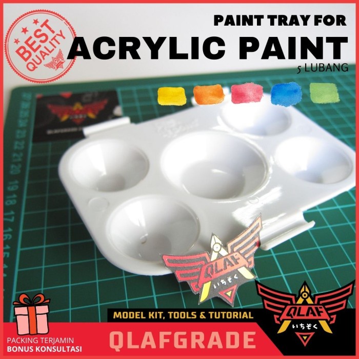 

Paint Tray Plastic 5 Lubang Palet Cat Acrylic - Paint Pallete