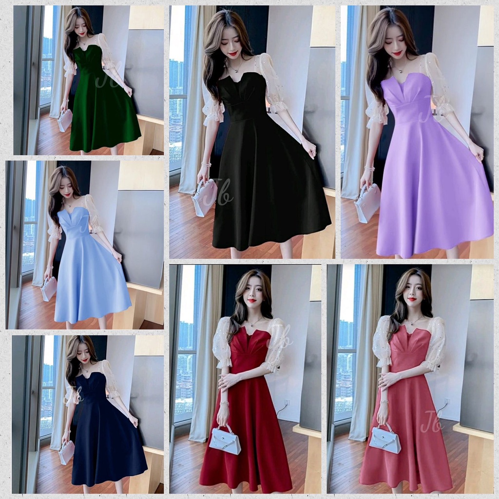 Gaun Panjang Baju Dress Natal Baju Natal Dres Wanita Drss Elegant Dress Terbaru 2023 Pakaian Dewasa 