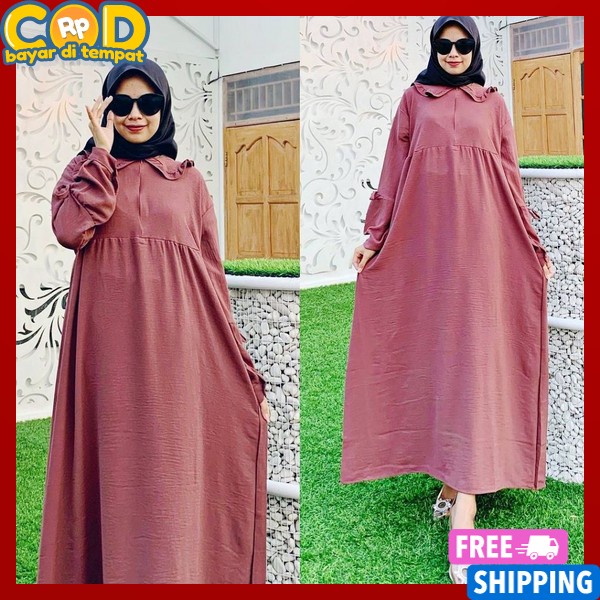 Busui Pesta Elegan Gsmis Muslim Buat Lebaran Modern Gmis Dewasa Jumbo Remaja Putih Hitam Gamus Perem