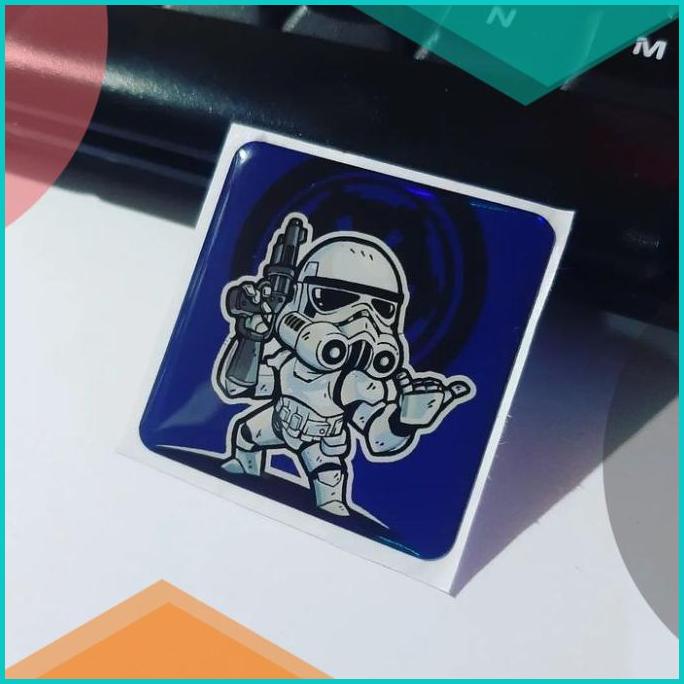 

Sticker Timbul Resin Stormtrooper logo Stiker 3D Kecil Star Wars 20JV