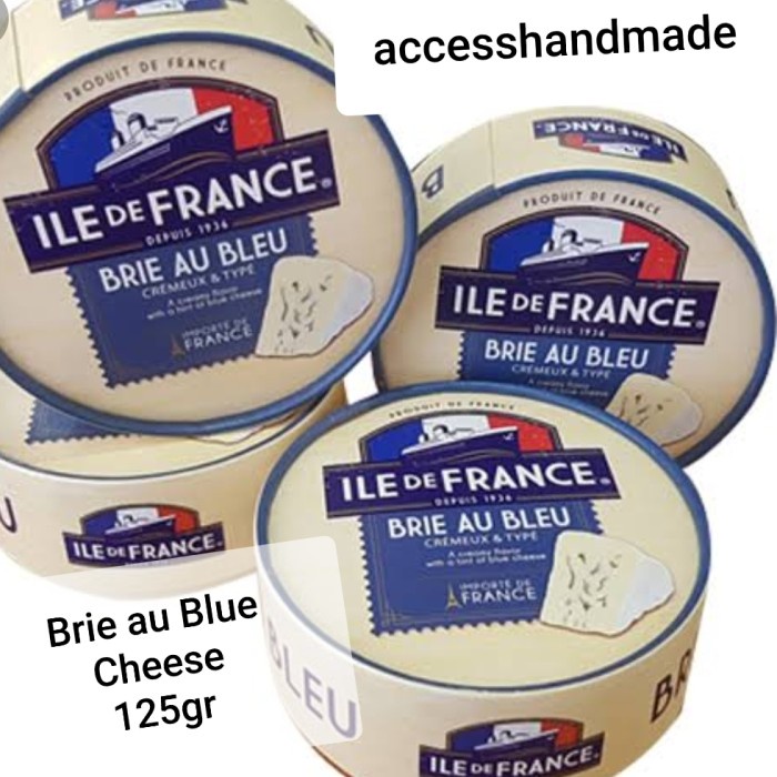 

Ile De France Brie Au Blue Bleu Cheese Keju Roquefort Made In France