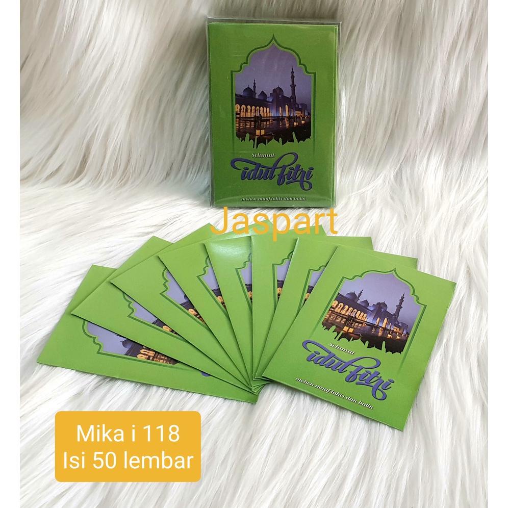 

Amplop / Angpao Lebaran Hari Raya Idul Fitri Mika Isi 50 Lembar Murah Meriah Ready