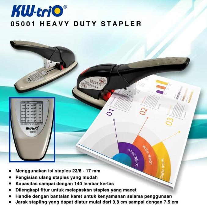 

Heavy Duty 5001 Effortless Stapler Kw-Trio. 160 Halaman, Gratis Isi Kode 174