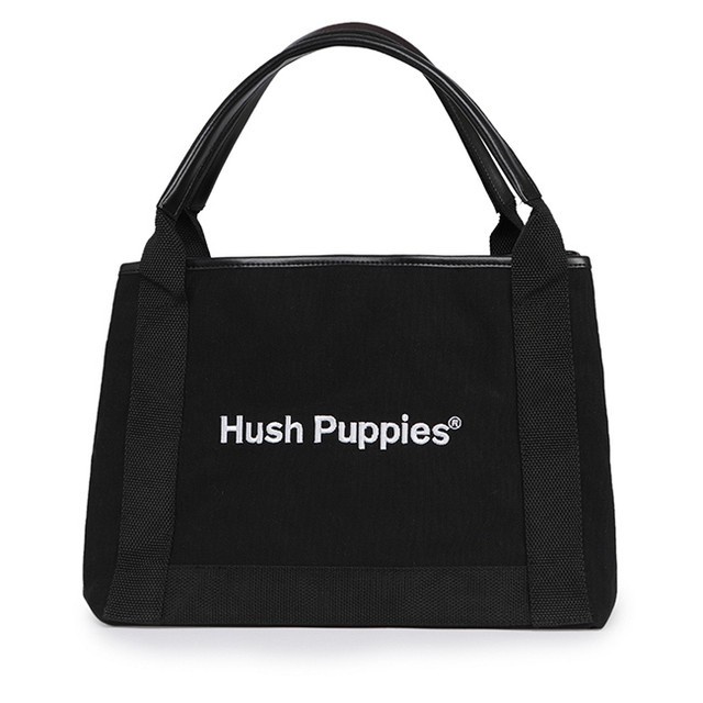 HUSH PUPPIES CANVAS TOTE BAG 1 IN BLACK