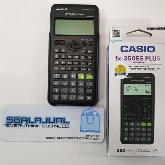 

KALKULATOR Casio fx-350ES PLUS 2nd edition GROSIR (1 LUSIN / 12 BUAH)
