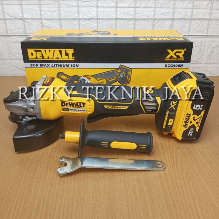 GERINDA DEWALT CORDLESS 5 INCH DEWALT DCG406 MESIN GERINDA BATERAI -Megah CT