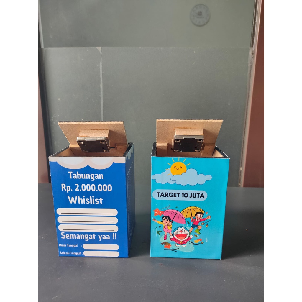 Celengan Target Kunci Buka tutup 10 Juta dan 2 juat pecahan 10k Karakter