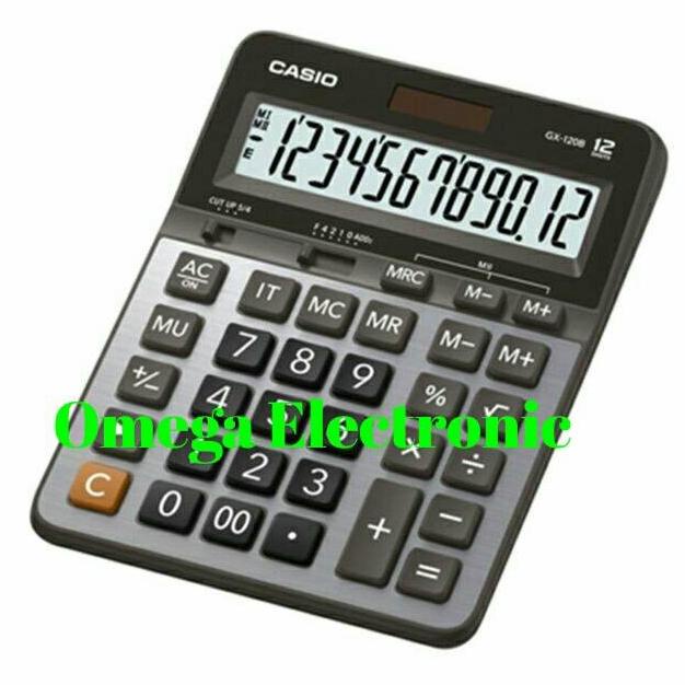 

Casio GX 120 B - Calculator Desktop Kalkulator Meja Kantor GX-120B