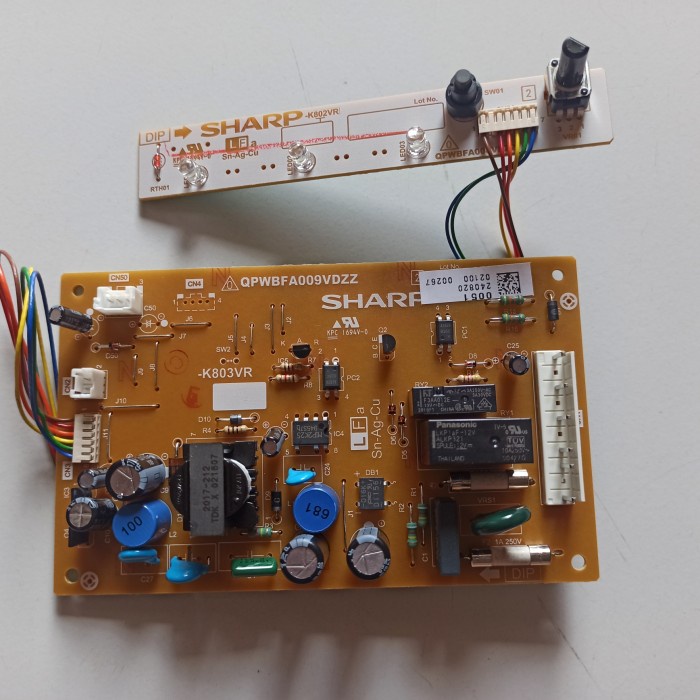 Modul Pcb Kulkas Sharp Ori Big Kirei/Plasma Sj-420/450 Sparepart Kulkas