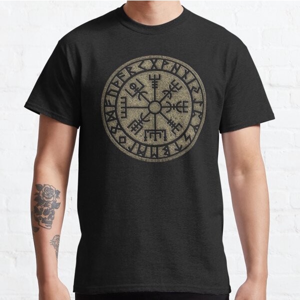 Baju Kaos Vegvisir, viking compass