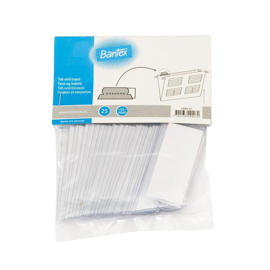 

Miliki - Bantex Tab For Suspension File (25 Pcs) #3490 07 ( PAK = 25 PCS ) ,,