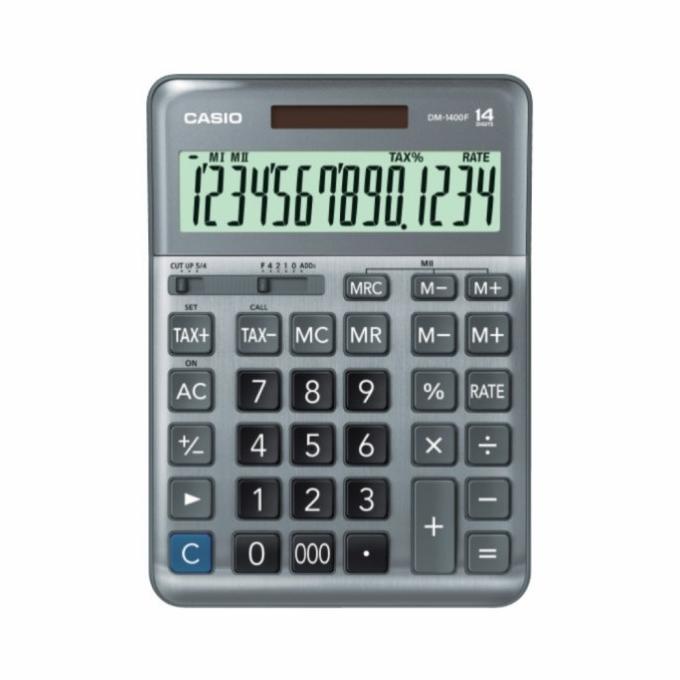 

Kalkulator Meja Casio DM1400 Desktop / Calculator Rumah Kantor DM-1400