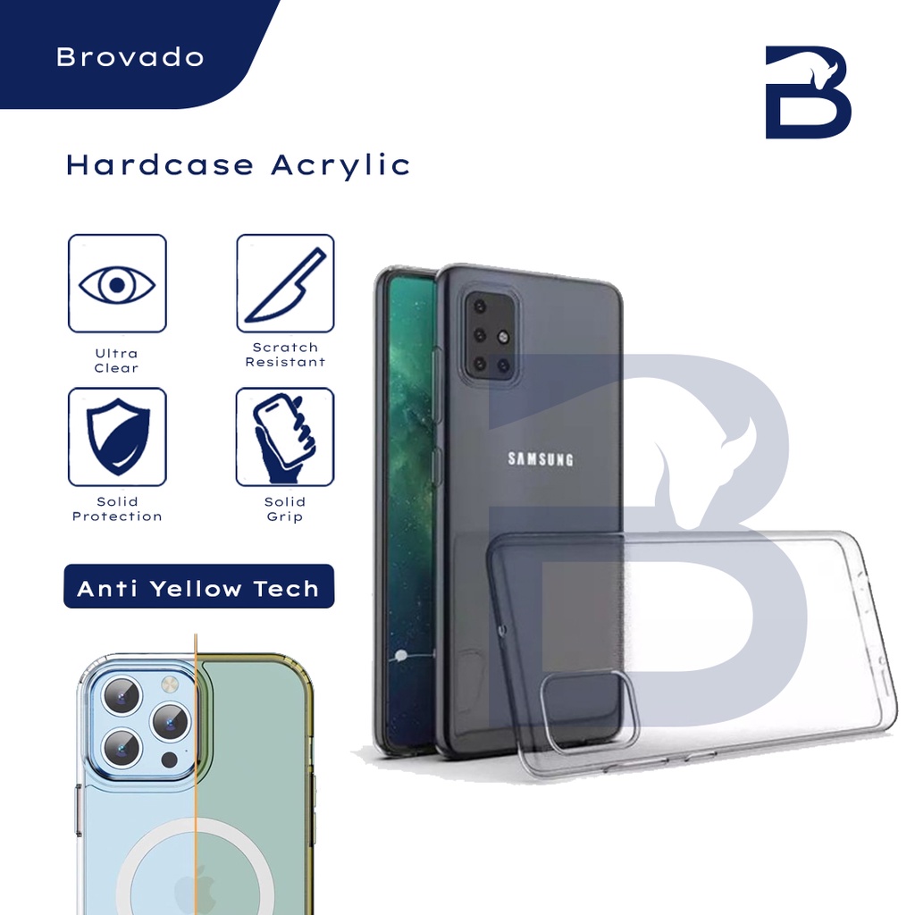 Casing Samsung A70 / A70s / A71 4G Hardcase Acrylic Mika Bening Transparan