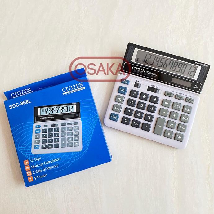 

Kalkulator Citizen SDC 868 L (12 digits)