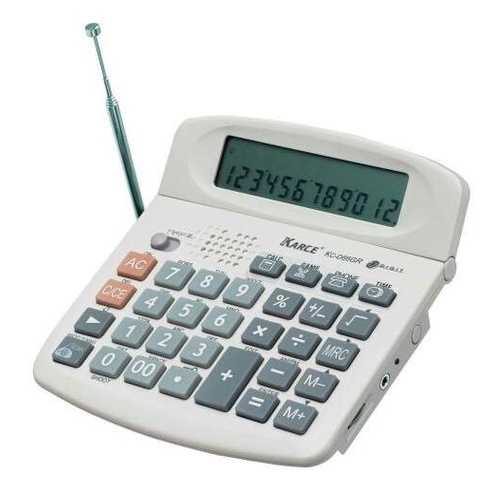 

KARCE D66GR-(12digit.)MULTIFUNGSI;GAME,RADIO,&ORGANIZER