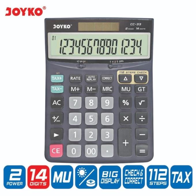 

Calculator / Kalkulator Joyko CC-33 / 14 Digits / Check Correct