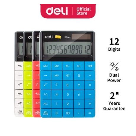 

Deli Desktop Calculator Plastic-12 digits E1589P