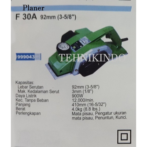 MESIN SERUT / PENIPIS KAYU PLANER HITACH F 30A -Lulas G