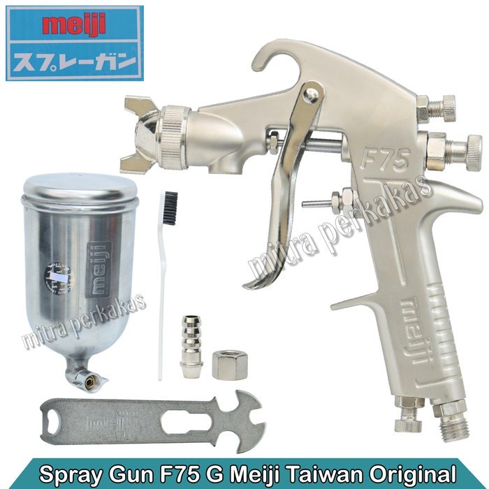 Terbaru Meiji Spray Gun Tabung Atas F75 / Spray Gun Meiji F-75 Original Promo Terlaris