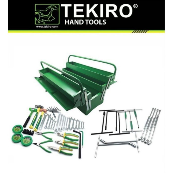 [Original] Tekiro Honda 50 Pcs Mekanik Tool Set Alat Perlengkapan Bengkel Motor Bisa Sameday
