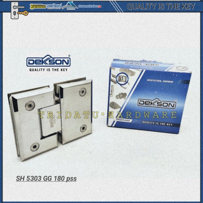 [Ori] Shower Hinge Dekson Gh 5303 Gg 180 Pss Engsel Pintu Kaca Kamar Mandi Terbatas