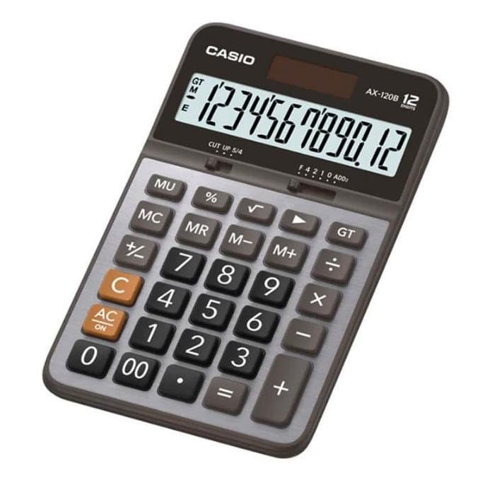 

kalkulator casio AX-120B AX120B 12 B digit ax 120 b GARANSI RESMI